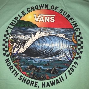 UNISEX Mint Green Vans Long Sleeve